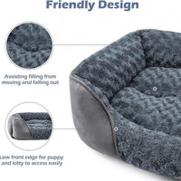 HKM-748691 Cozy Golden Retriever Dog Bed - Plush Pet Kennel for Small, Medium, and Large Dogs
