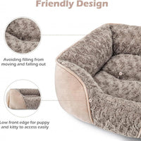 HKM-748691 Cozy Golden Retriever Dog Bed - Plush Pet Kennel for Small, Medium, and Large Dogs