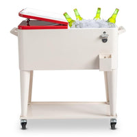 HKM-467795 Refrigeration and Insulation Trolley with Rectangular Plastic Box and Iron Leg Tubes, Dimensions 87.5x38.5x91cm