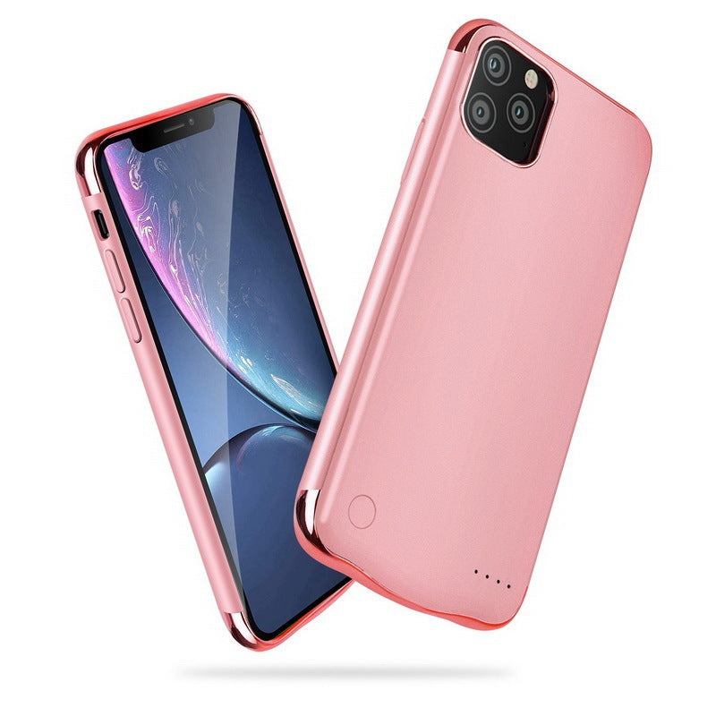 KTX-106387 All-Inclusive Glass Mobile Phone Case with Back Clip Power Bank for iPhone 12 Series