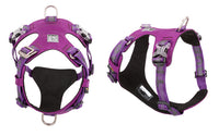HKM-484435 Traction Waterproof Reflective Pet Dog Chest Strap in Army Green, Black, and Purple - Size XXS to XL