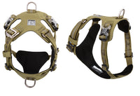 HKM-484435 Traction Waterproof Reflective Pet Dog Chest Strap in Army Green, Black, and Purple - Size XXS to XL