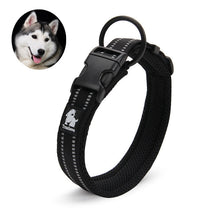 HKM-666067 Breathable Mesh Reflective Nylon Pet Collar in Various Colors and Sizes