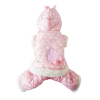 HKM-476883 Cotton Polka Dot Dog Jacket - Windbreaker Style for All Sizes