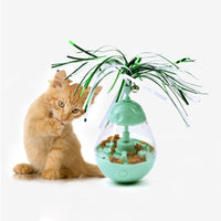 HKM-509587 Interactive LED Light-Up Tumbler Cat Toy - Durable ABS Material, Engaging Bite Toy