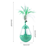 HKM-509587 Interactive LED Light-Up Tumbler Cat Toy - Durable ABS Material, Engaging Bite Toy