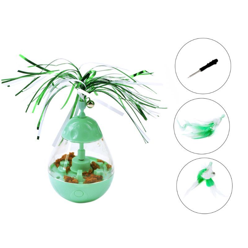 HKM-509587 Interactive LED Light-Up Tumbler Cat Toy - Durable ABS Material, Engaging Bite Toy