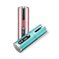 HKM-683283 Automatic Electric Curling Iron with Rotating Tourmaline Ceramic Rod, 21mm-30mm Diameter, 10 Temperature Settings, Available in Multiple Colors