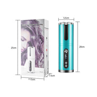 HKM-683283 Automatic Electric Curling Iron with Rotating Tourmaline Ceramic Rod, 21mm-30mm Diameter, 10 Temperature Settings, Available in Multiple Colors