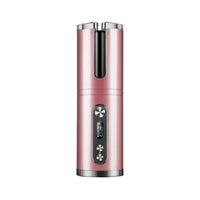 HKM-683283 Automatic Electric Curling Iron with Rotating Tourmaline Ceramic Rod, 21mm-30mm Diameter, 10 Temperature Settings, Available in Multiple Colors
