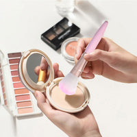 HKM-133395 5-Piece Makeup Brush Set with Soft High-Grade Fiber Bristles and Plastic Handles for Flawless Application