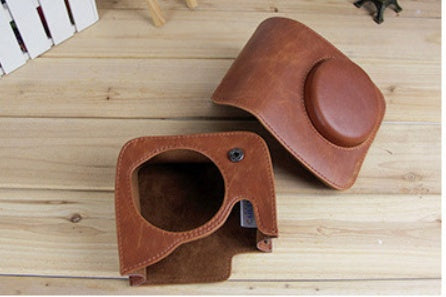 KTX-922131 Small Leather Shoulder Camera Bag - PU Material Protection Case