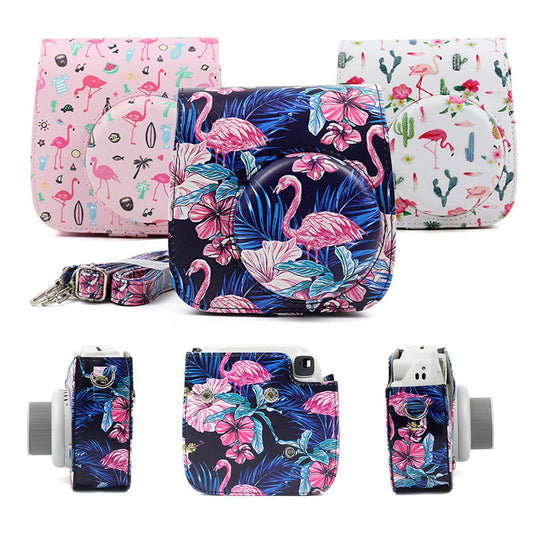 KTX-922131 Small Leather Shoulder Camera Bag - PU Material Protection Case