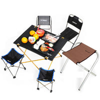 HKM-646291 Portable Folding Aluminum Alloy Picnic Table for Outdoor Camping