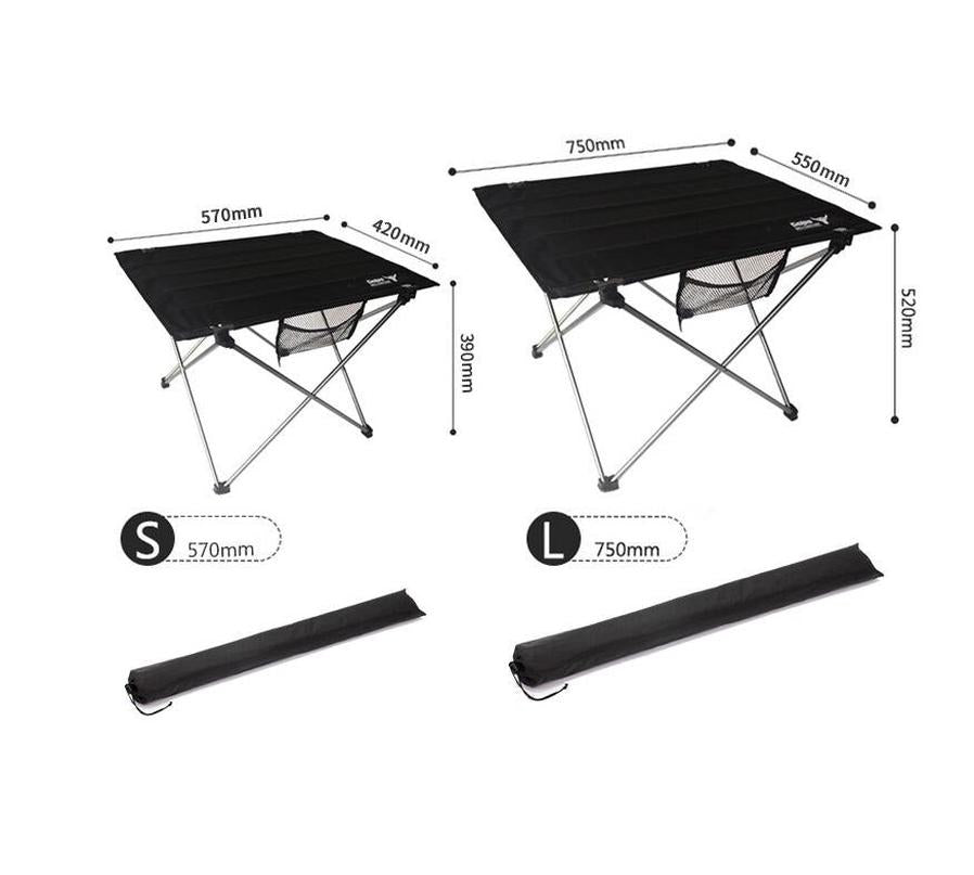 HKM-646291 Portable Folding Aluminum Alloy Picnic Table for Outdoor Camping
