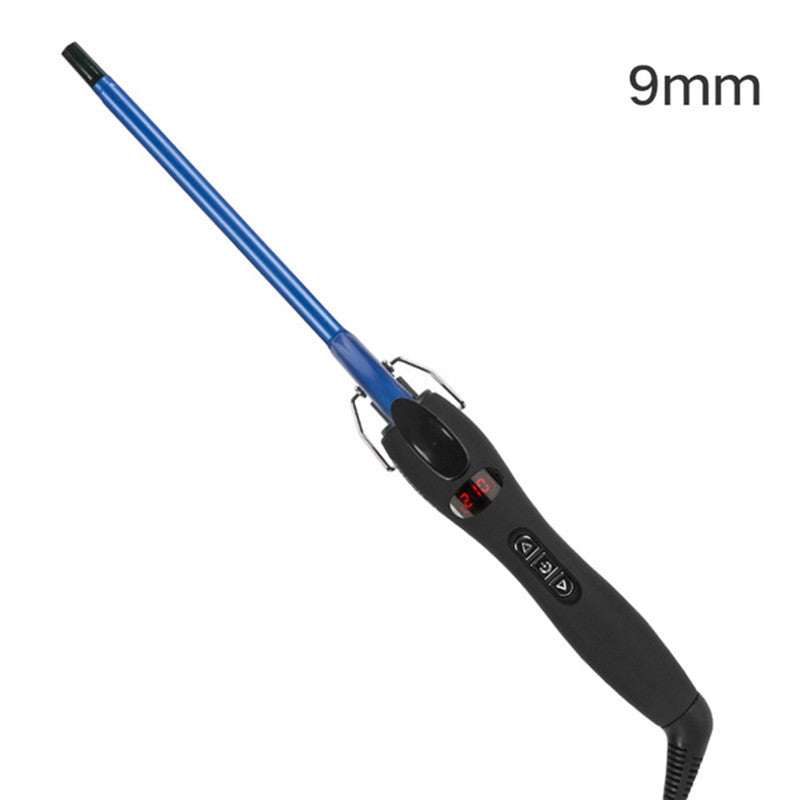 KTX-027603 Wet and Dry Anti-Skid Curling Stick with Adjustable Temperature Control, Eco-Friendly Alloy, 9mm Diameter