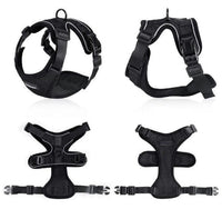 HKM-973651 Adjustable Reflective Soft Mesh Cat Vest Harness with Car Seat Belt Adapter for Kittens and Puppies