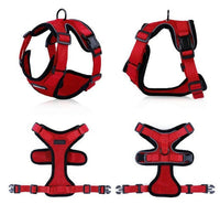 HKM-973651 Adjustable Reflective Soft Mesh Cat Vest Harness with Car Seat Belt Adapter for Kittens and Puppies