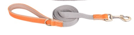 HKM-940563 First Layer Cowhide Dog Collar with Adjustable Drawstring - Available in Multiple Colors