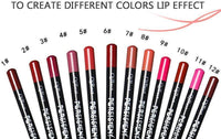 HKM-541267 12-Color Waterproof Lip Liner Pencil Set for Long-Lasting Makeup
