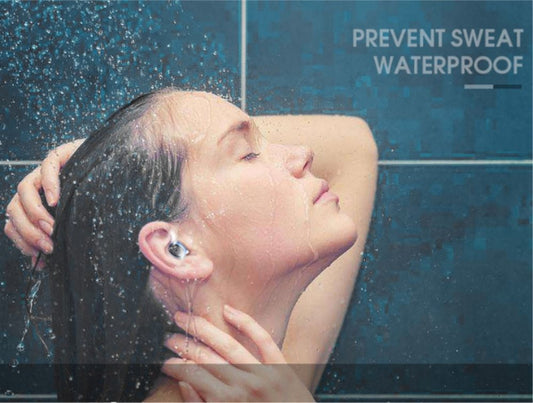 KTX-080467 Wireless Earbuds with Built-In Power Bank, IP67 Waterproof, Bluetooth 4.2, Noise Isolation, Dual Headphones Compatible with iOS and Android