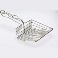 HKM-082195 Instantaneous Filter Cat Litter Shovel - Durable Metal with PVC Handle