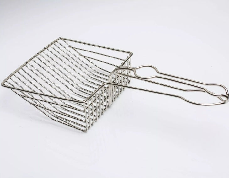 HKM-082195 Instantaneous Filter Cat Litter Shovel - Durable Metal with PVC Handle
