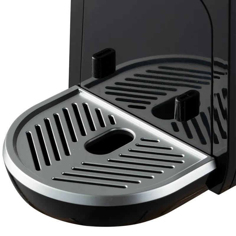 KTX-129299 Automatic Capsule Coffee Machine - Black Espresso Maker for Home Use