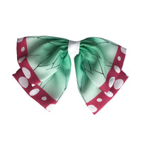 HKM-998227 Chiffon Cartoon Character Bow Hairpin in Plaid Pattern - Unisex Hair Accessory