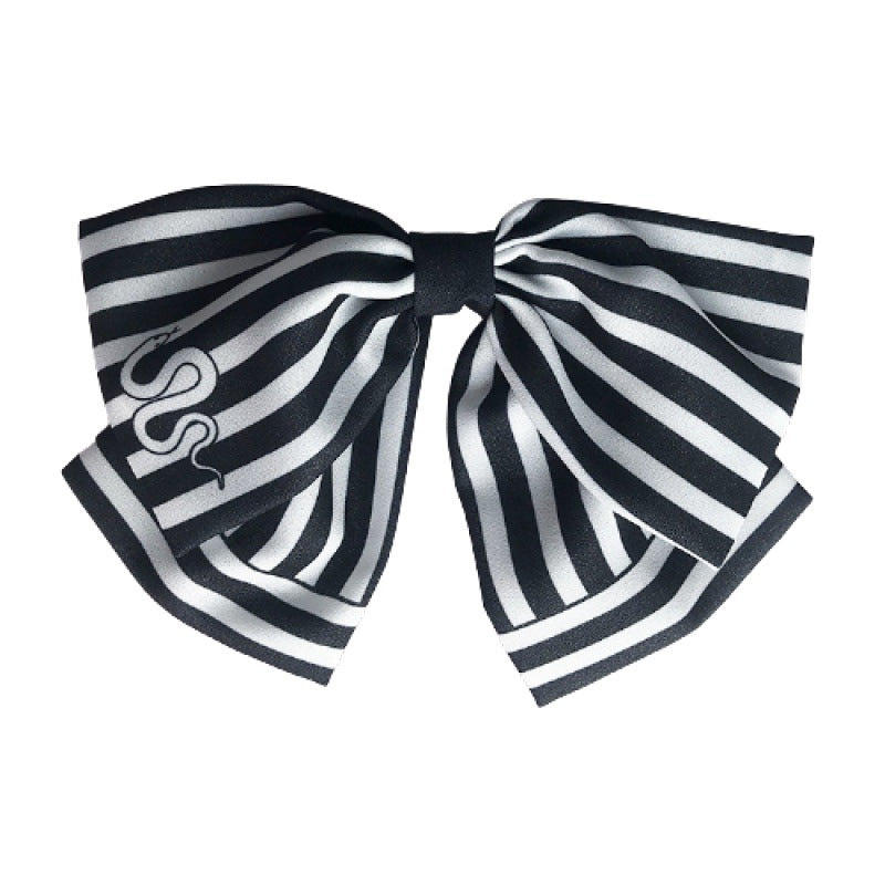 HKM-998227 Chiffon Cartoon Character Bow Hairpin in Plaid Pattern - Unisex Hair Accessory