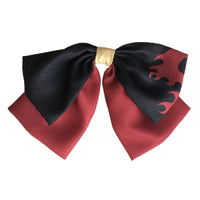 HKM-998227 Chiffon Cartoon Character Bow Hairpin in Plaid Pattern - Unisex Hair Accessory
