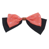 HKM-998227 Chiffon Cartoon Character Bow Hairpin in Plaid Pattern - Unisex Hair Accessory