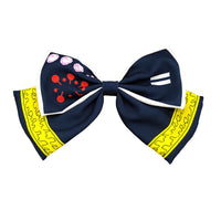 HKM-998227 Chiffon Cartoon Character Bow Hairpin in Plaid Pattern - Unisex Hair Accessory
