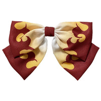 HKM-998227 Chiffon Cartoon Character Bow Hairpin in Plaid Pattern - Unisex Hair Accessory