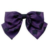 HKM-998227 Chiffon Cartoon Character Bow Hairpin in Plaid Pattern - Unisex Hair Accessory