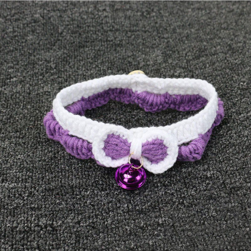 HKM-774419 Pet Cat and Small Dog Bow Tie Collar - Gender-Neutral Pet Accessory