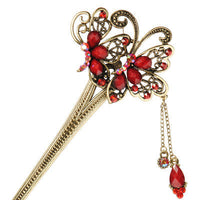 HKM-291987 Ethnic Style Gold-Plated Hairpin for Elegant Hair Accessories