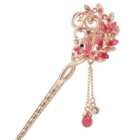 HKM-291987 Ethnic Style Gold-Plated Hairpin for Elegant Hair Accessories