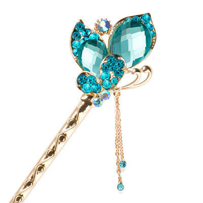 HKM-291987 Ethnic Style Gold-Plated Hairpin for Elegant Hair Accessories