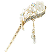 HKM-291987 Ethnic Style Gold-Plated Hairpin for Elegant Hair Accessories