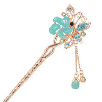 HKM-291987 Ethnic Style Gold-Plated Hairpin for Elegant Hair Accessories