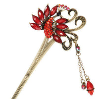 HKM-291987 Ethnic Style Gold-Plated Hairpin for Elegant Hair Accessories