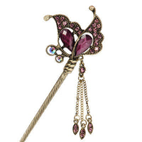 HKM-291987 Ethnic Style Gold-Plated Hairpin for Elegant Hair Accessories