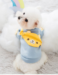 HKM-537811 Cute Cartoon Pet Backpack Sweater - Soft Milk Silk Fabric