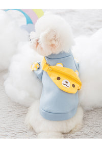 HKM-537811 Cute Cartoon Pet Backpack Sweater - Soft Milk Silk Fabric