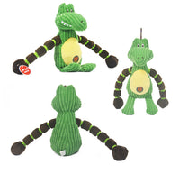 HKM-622739 Interactive Vocal Toy for Dogs - Plush Rabbit, Monkey, and Crocodile Design, Ideal for Training and Companionship