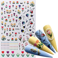 HKM-809427 Character Image Nail Stickers for Decorative Manicure and Nail Art