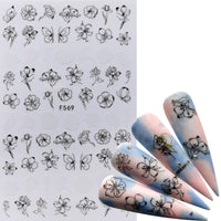 HKM-809427 Character Image Nail Stickers for Decorative Manicure and Nail Art