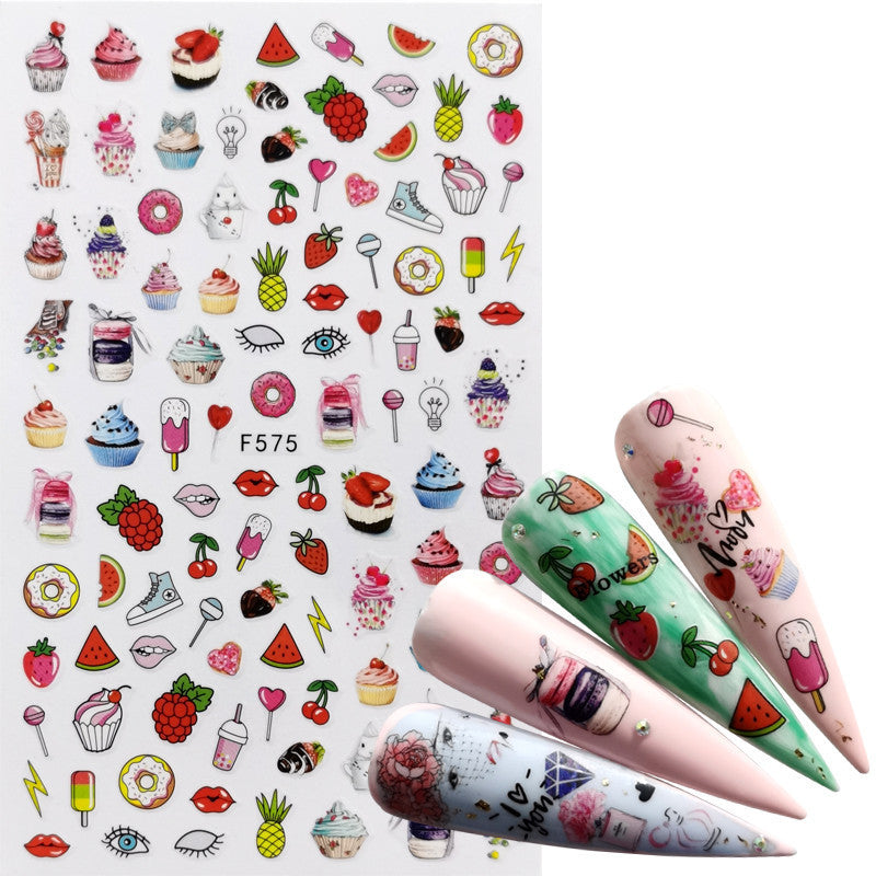 HKM-809427 Character Image Nail Stickers for Decorative Manicure and Nail Art