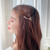HKM-684051 Mermaid Tail Hairpin Side Clip in Alloy with Diamond and Lollipop Designs